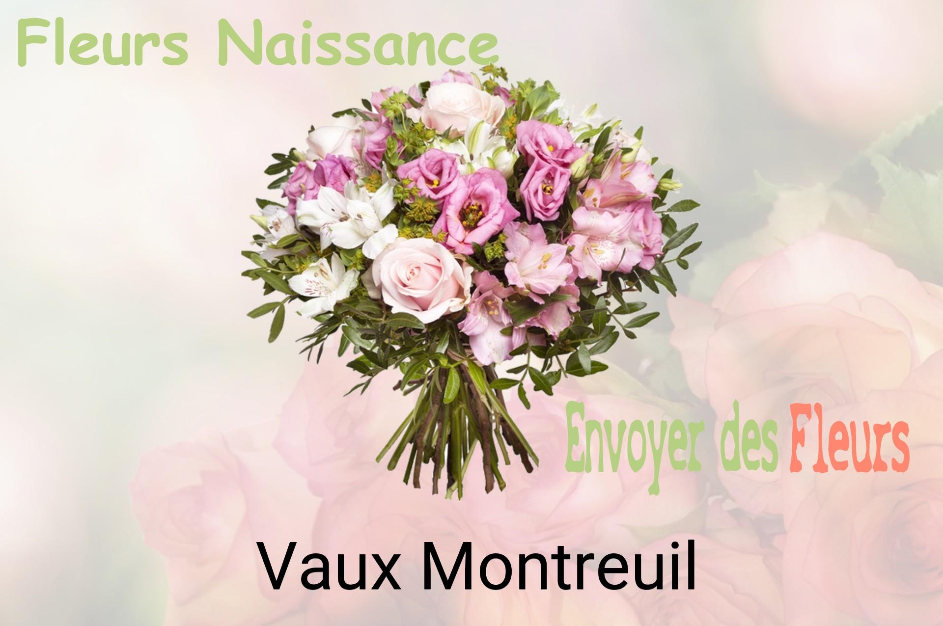 Bouquet de fleurs de naissance livré à Vaux-Montreuil